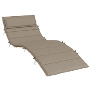 VidaXL Ligbedkussen 180x60x3 cm oxford stof taupe - afbeelding 2