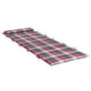 Vidaxl zon loungerkussen rood en grijs 178 x 60 x 4 cm oxford stof
