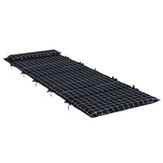 Vidaxl zon loungerkussen geruit zwart 178 x 60 x 4 cm oxford stof - afbeelding 3