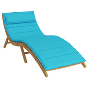Vidaxl zon loungerkussen turquoise 178 x 60 x 4 cm oxford stof - afbeelding 1
