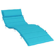 Vidaxl zon loungerkussen turquoise 178 x 60 x 4 cm oxford stof - afbeelding 2