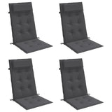 Vidaxl stoelkussens 4 st hoge rug oxford stof antracietkleurig - afbeelding 3