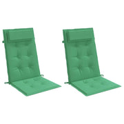 Vidaxl stoelkussens 2 st hoge rug oxford stof groen - afbeelding 3