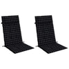 Vidaxl stoelkussens 2 st hoge rug ruitpatroon oxford stof zwart