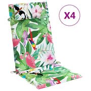Vidaxl stoelkussens 4 st hoge rug oxford stof meerkleurig - afbeelding 2