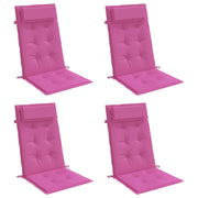 Vidaxl stoelkussens 4 st hoge rug oxford stof roze - afbeelding 3
