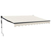 Vidaxl luifel elektrisch uitschuifbaar 3,5x2,5 m crèmekleurig