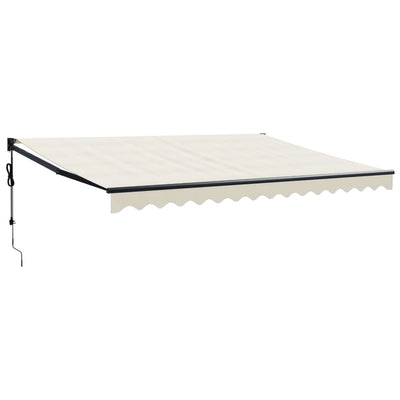 Vidaxl luifel automatisch uitschuifbaar 4,5x3 m crèmekleurig