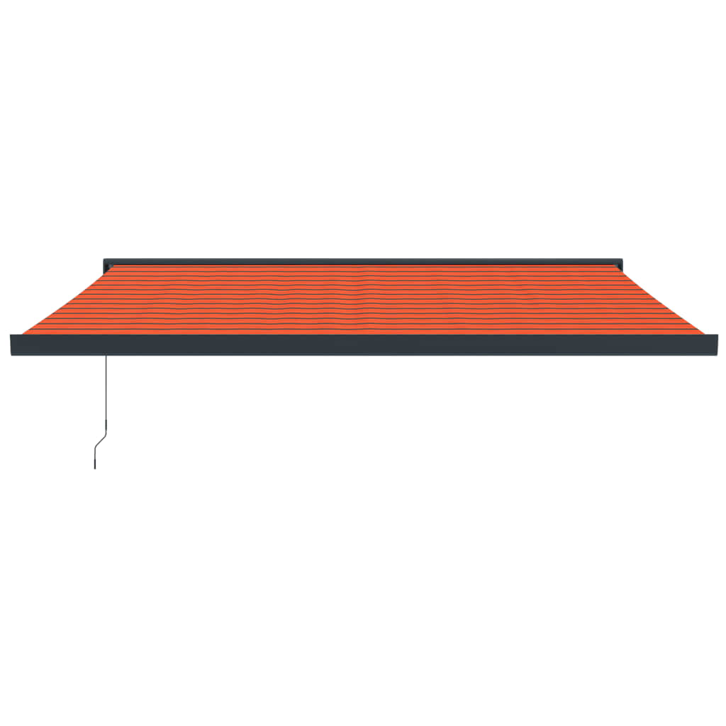 VidaXL Luifel uittrekbaar 4x3 m stof en aluminium oranje en bruin