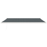 VidaXL Luifel uittrekbaar 5x3 m stof en aluminium antracietkleurig - afbeelding 3