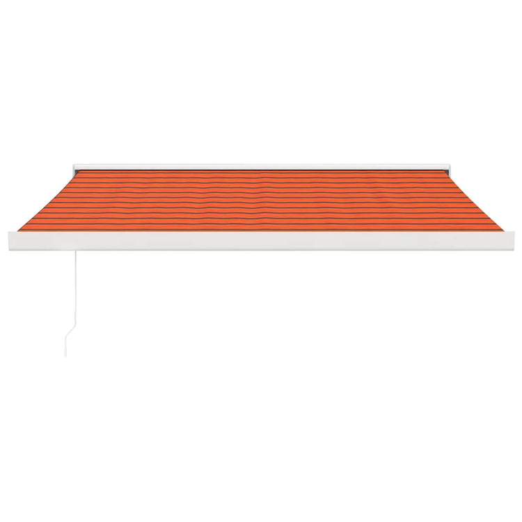 VidaXL Luifel uittrekbaar 3x2,5 m stof en aluminium oranje en bruin