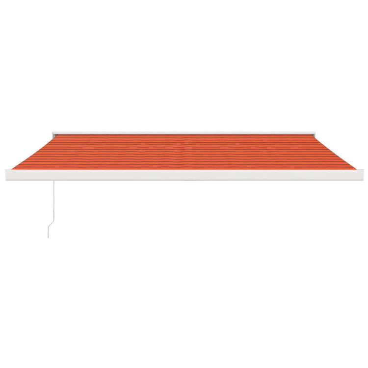 VidaXL Luifel uittrekbaar 4,5x3 m stof en aluminium oranje en bruin