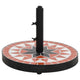 Vidaxl parasolvoet rond 12 kg terracotta wit