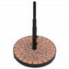 Vidaxl parasolvoet rond 12 kg terracottakleurig