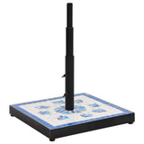 Vidaxl parasolvoet vierkant 12 kg blauw en wit - afbeelding 2