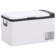 Vidaxl koelbox met handvat 18 l pp pe zwart en wit