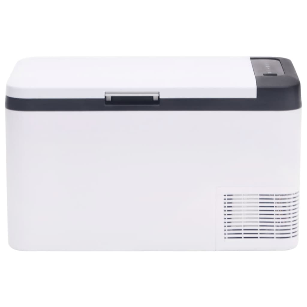 Vidaxl koelbox met handvat 18 l pp pe zwart en wit