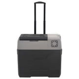 Vidaxl koelbox met wielen en handvat 50 l polypropeen zwart en grijs - afbeelding 3