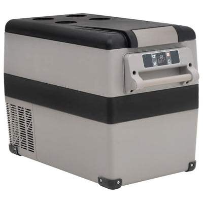 Vidaxl koelbox met handvat 35 l pp pe zwart en wit