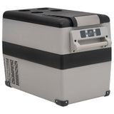 Vidaxl koelbox met handvat 35 l pp pe zwart en wit - afbeelding 1