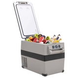 Vidaxl koelbox met handvat 35 l pp pe zwart en wit - afbeelding 2
