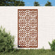 Vidaxl wanddecoratie tuin moors ontwerp 105x55 cm cortenstaal