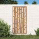 Vidaxl wanddecoratie tuin bamboe-ontwerp 105x55 cm cortenstaal