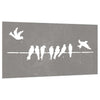 Vidaxl wanddecoratie tuin vogelontwerp 105x55 cm cortenstaal