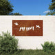 Vidaxl wanddecoratie tuin vogelontwerp 105x55 cm cortenstaal