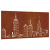 Vidaxl wanddecoratie tuin skyline-ontwerp 105x55 cm cortenstaal