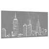 Vidaxl wanddecoratie tuin skyline-ontwerp 105x55 cm cortenstaal