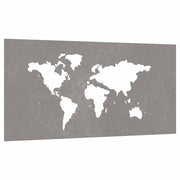 Vidaxl wanddecoratie tuin wereldkaartontwerp 105x55 cm cortenstaal - afbeelding 3