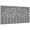 Vidaxl wanddecoratie tuin bloemenontwerp 105x55 cm cortenstaal
