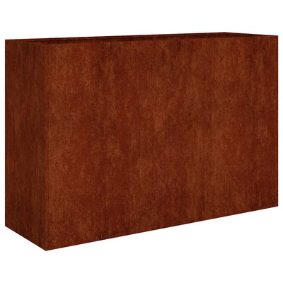 Vidaxl plantenbak verhoogd 120x40x80 cm cortenstaal