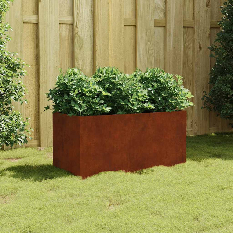 Vidaxl plantenbak 80x40x40 cm cortenstaal