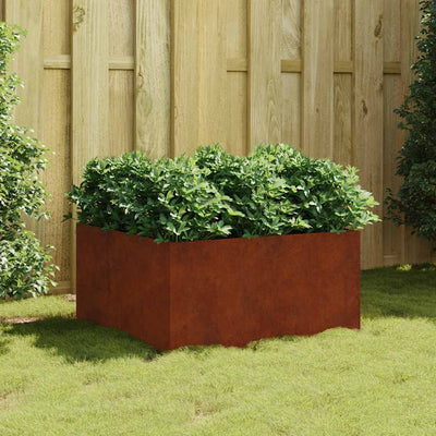 Vidaxl plantenbak 80x80x40 cm cortenstaal