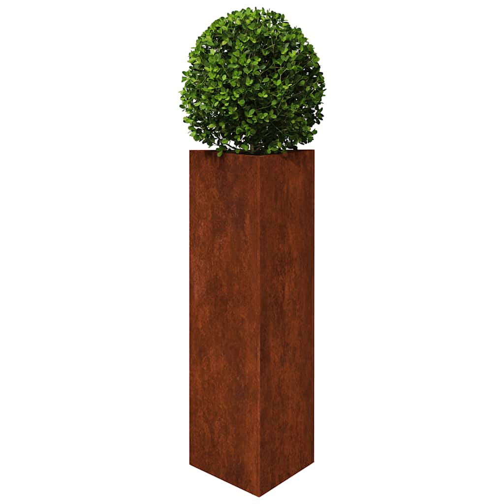 Vidaxl plantenbak 30x26x75 cm cortenstaal