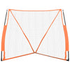 Vidaxl honkbalnet draagbaar 183x182x183cm staal polyester oranje zwart