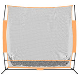 Vidaxl golftrainingsnet 215x107x216 cm polyester zwart en oranje - afbeelding 3