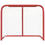 Vidaxl hockeydoel 183x71x122 cm polyester rood en wit - afbeelding 3