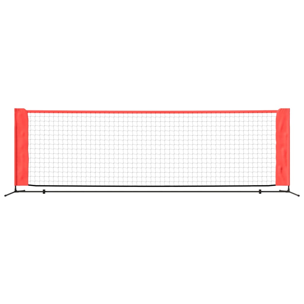 Vidaxl tennisnet 300x100x87 cm polyester zwart en rood