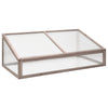 Vidaxl broeikas 110x56x39 cm vurenhout grijs