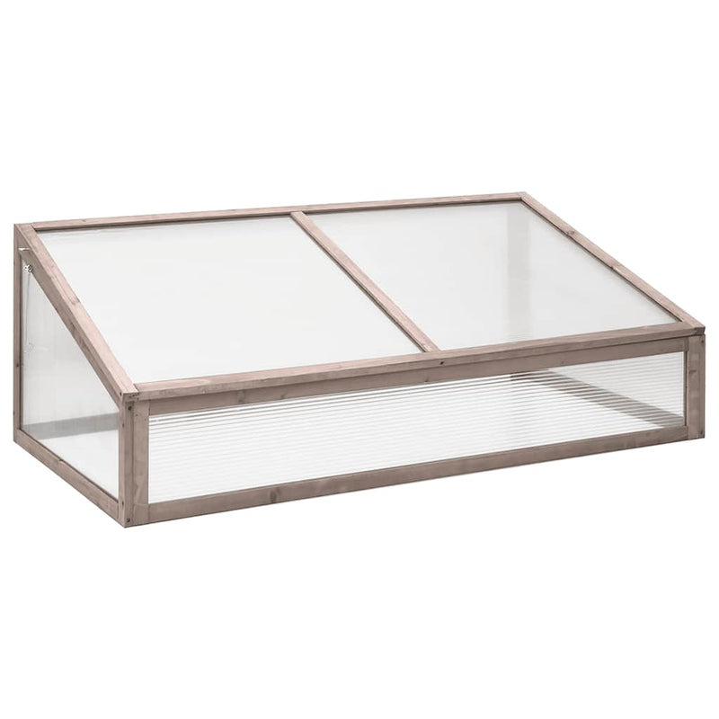 Vidaxl broeikas 110x56x39 cm vurenhout grijs