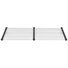 Vidaxl deurluifel 199x90 cm polycarbonaat zwart en transparant