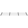Vidaxl deurluifel 297,5x90 cm polycarbonaat zwart en transparant