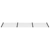Vidaxl deurluifel 358,5x90 cm polycarbonaat zwart en transparant