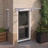 Vidaxl deurluifel 122x90 cm polycarbonaat grijs en transparant - afbeelding 1