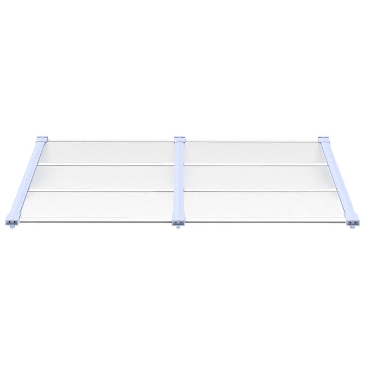 Vidaxl deurluifel 152,5x90 cm polycarbonaat grijs en transparant