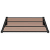 Vidaxl deurluifel 122x90 cm polycarbonaat zwart
