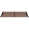 Vidaxl deurluifel 199x90 cm polycarbonaat zwart